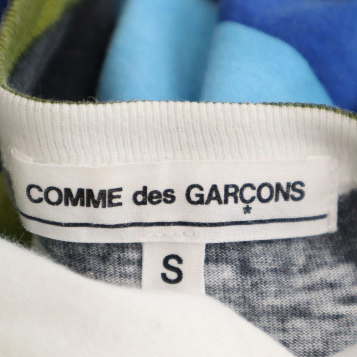 COMME des GARCONS コムデギャルソン 日本製 ボーダー柄 長袖 Tシャツ S マルチ ロンT レディース