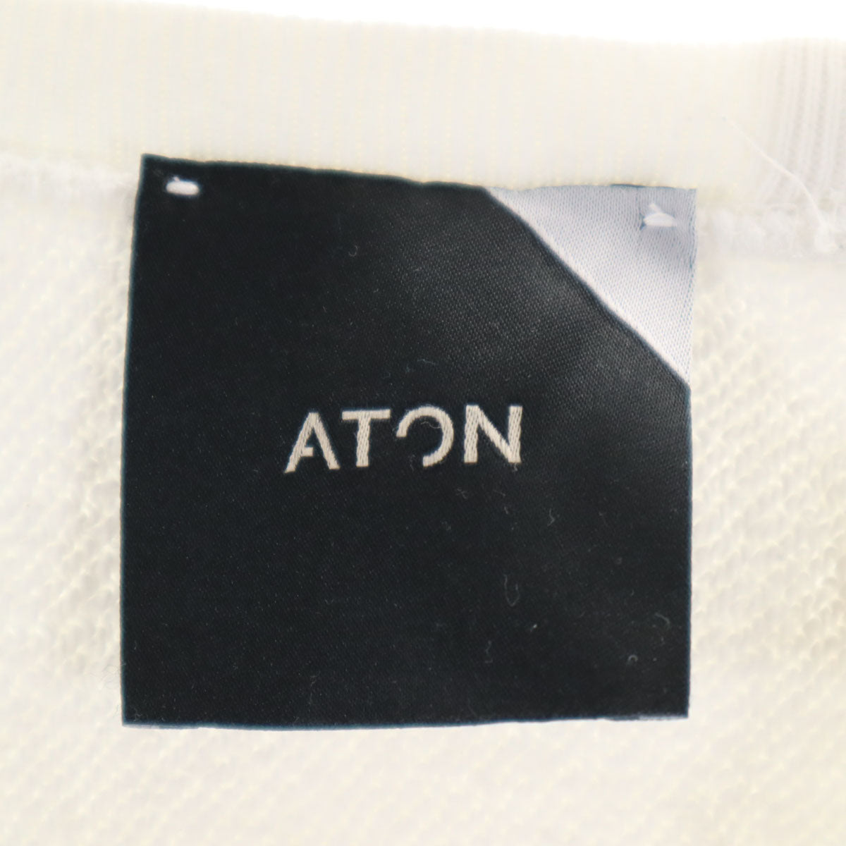 ATON エイトン 日本製 長袖 スウェット 2 ホワイト レディース