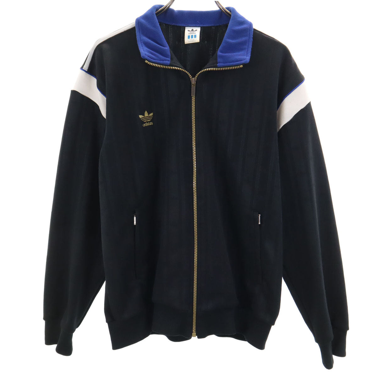 adidas アディダス 80s ヴィンテージ トラックジャケット O ブラック デサント ジャージ メンズ