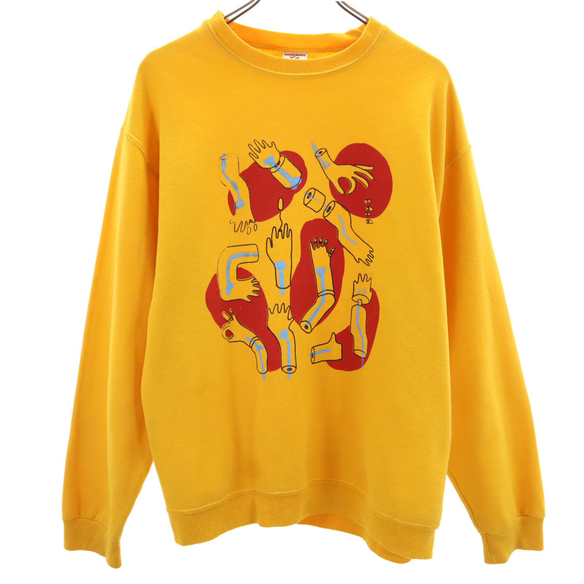 JERZEES ジャージーズ 長袖 スウェット トレーナー M 山吹色 メンズ