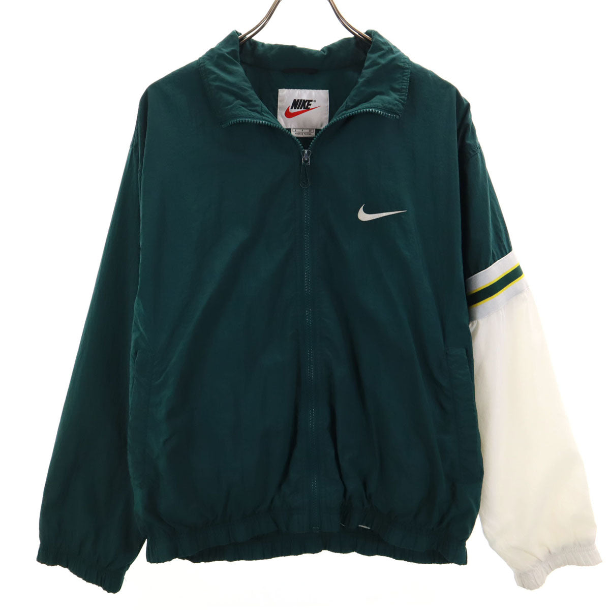 NIKE ナイキ 90s 00s 白タグ ブルゾン S 深緑 ジャケット メンズ