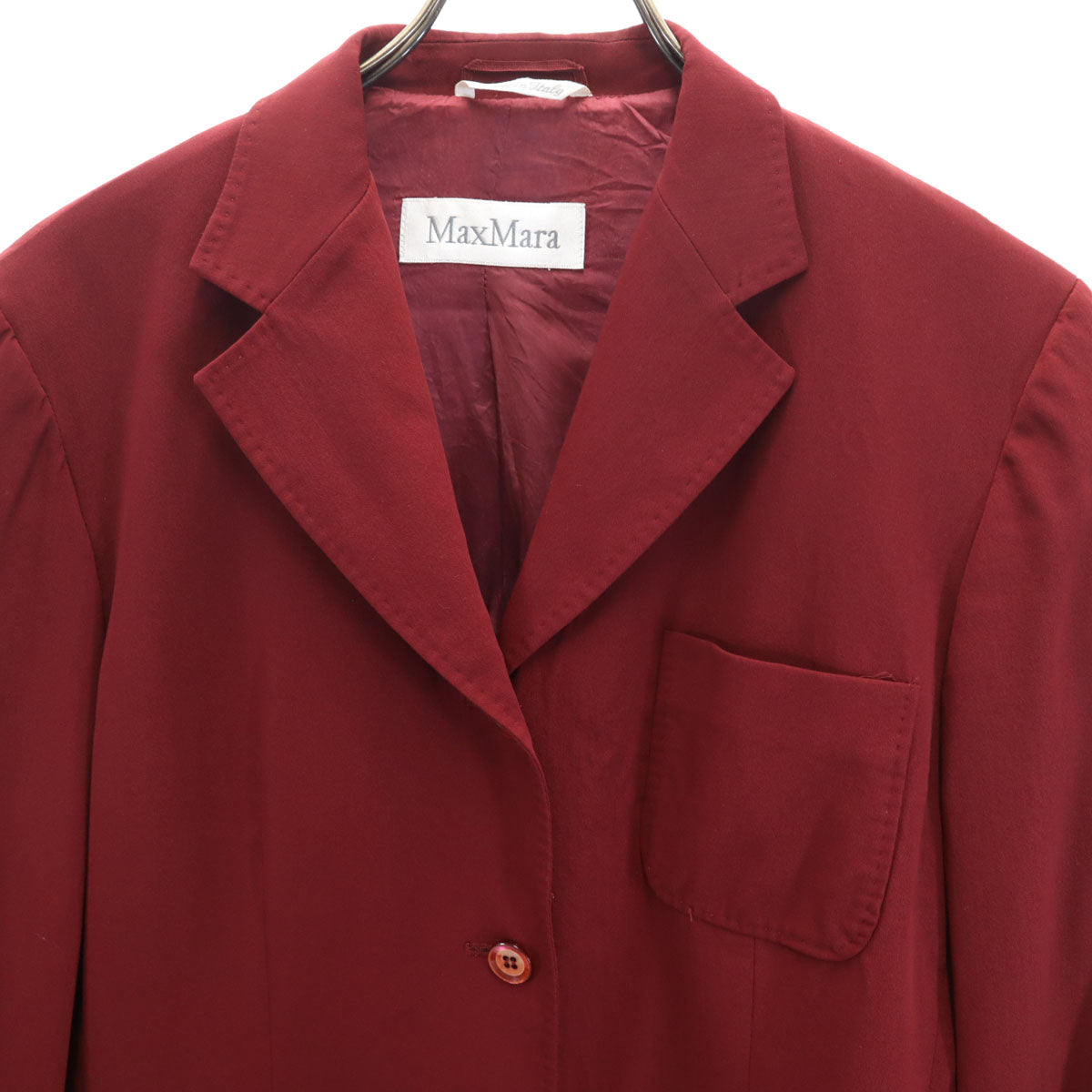 MAX MARA マックスマーラ イタリア製 スカートスーツ 上下 セットアップ 42 ボルドー系 レディース