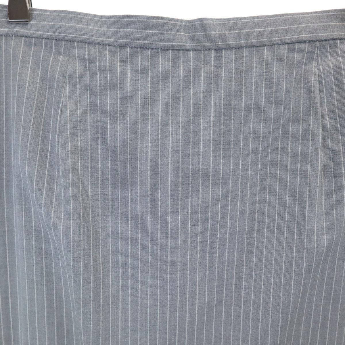 銀座マギー ストライプ柄 ロロピアーナ スカートスーツ 上下 セットアップ 42 グレー x Loro Piana レディース