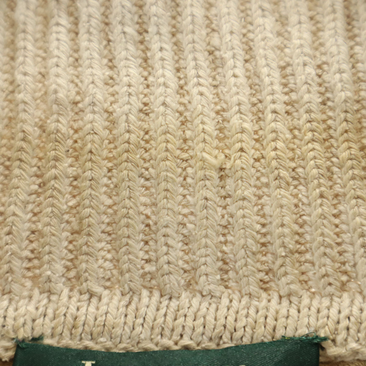 RALPH LAUREN PETITE ラルフローレン ペティート シルク リネンブレンド フェイクスエード切替 ニットジャケット P/M ベージュ レディース