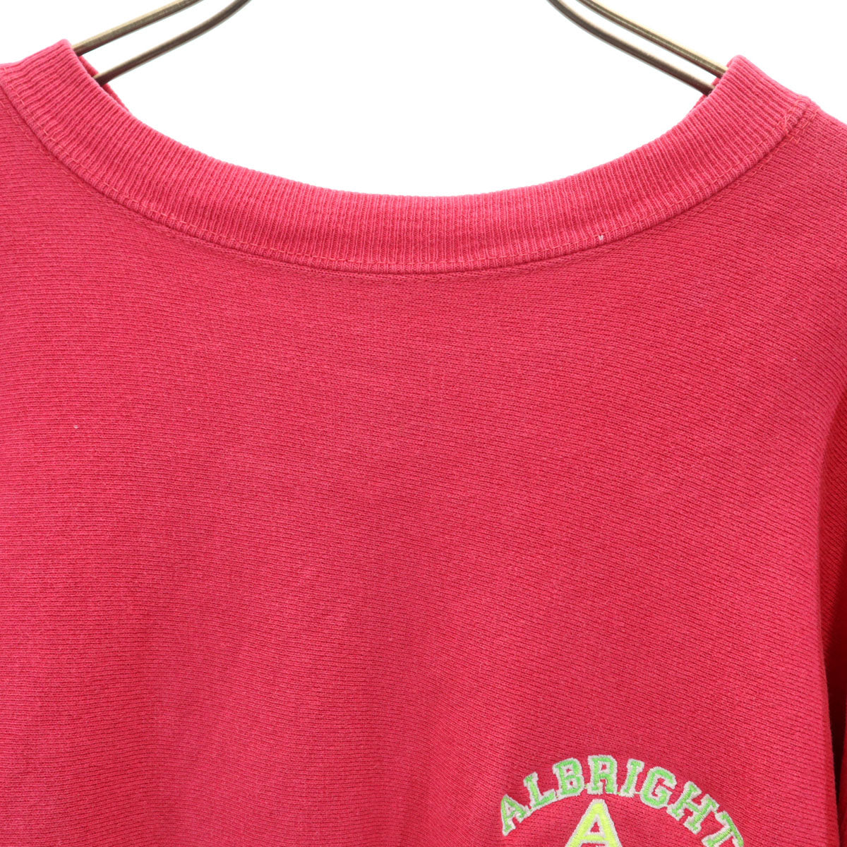 Champion チャンピオン 90s USA製 刺繍タグ オールド 長袖 リバースウィーブ スウェット トレーナー L ピンク メンズ