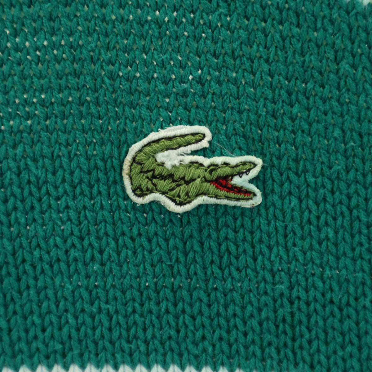 IZOD LACOSTE アイゾッドラコステ 90s オールド ボーダー柄 長袖 セーター L グリーン ニット メンズ