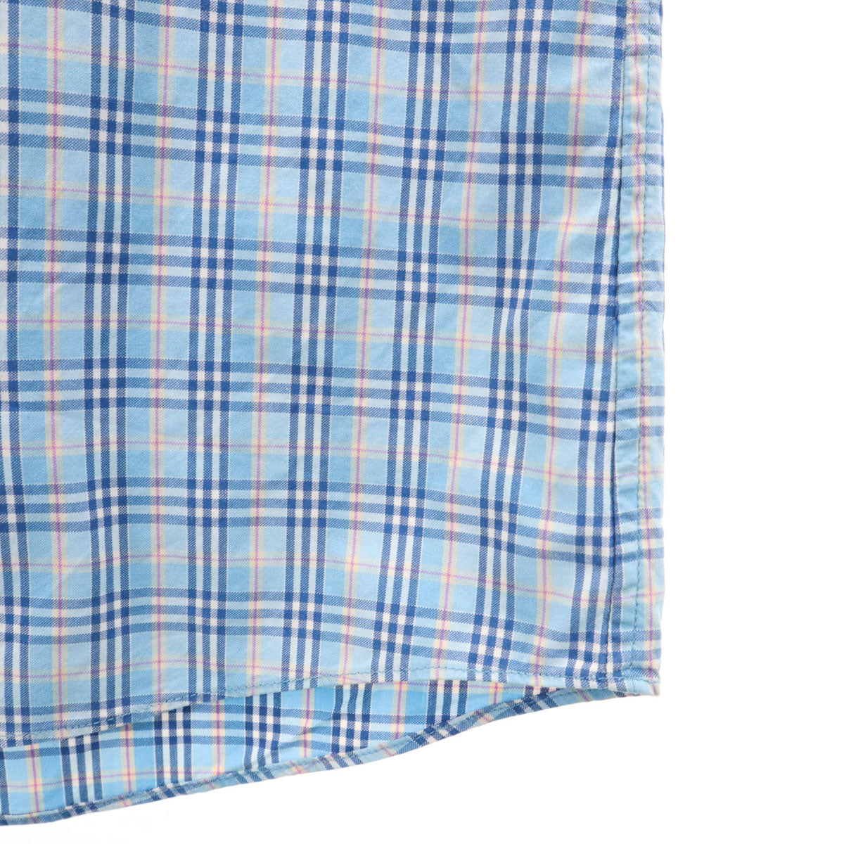 BURBERRY BLACK LABEL バーバリーブラックレーベル チェック柄 長袖 シャツ 1 ブルー 三陽商会 レディース