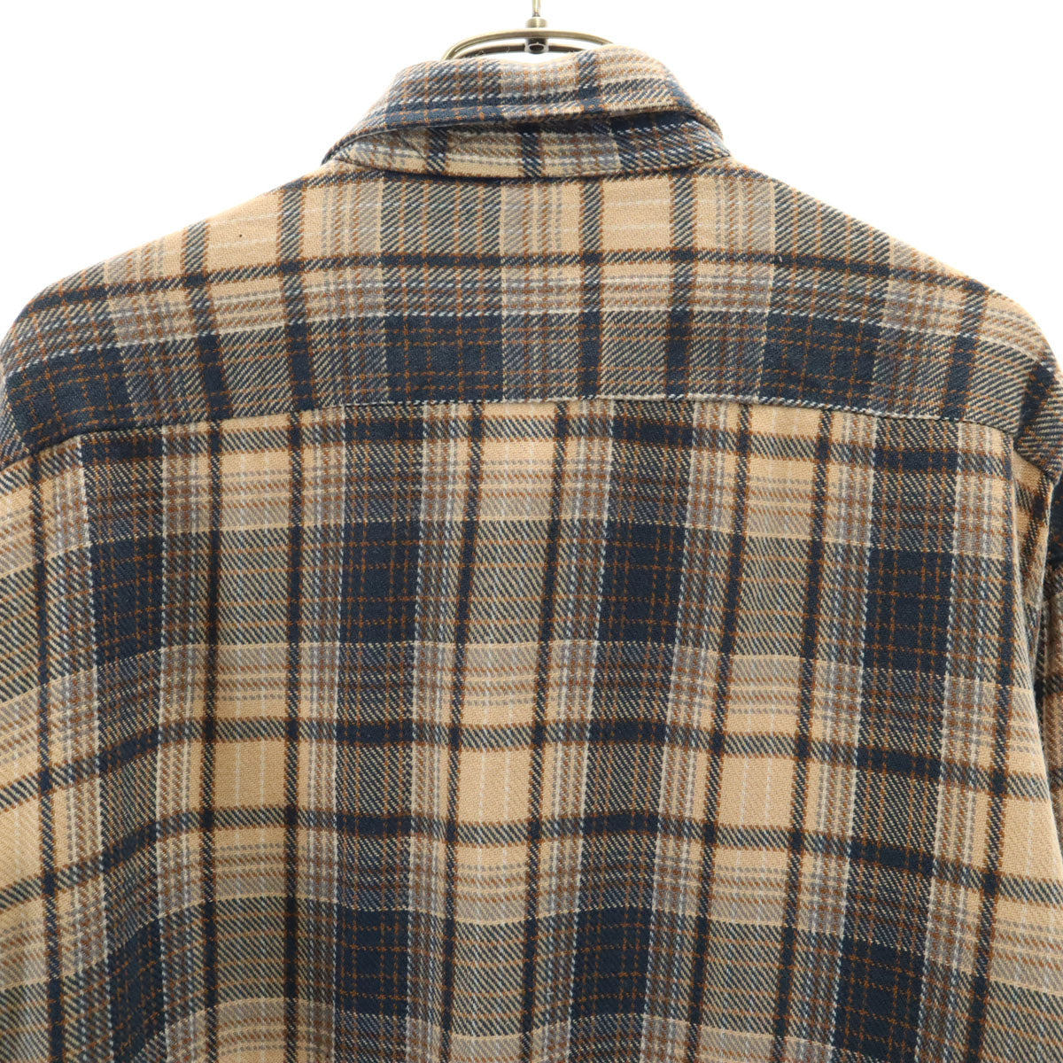 The Men's Shop ザ メンズショップ 80s ヴィンテージ チェック柄 長袖 シャツ L ベージュ JC Penney メンズ