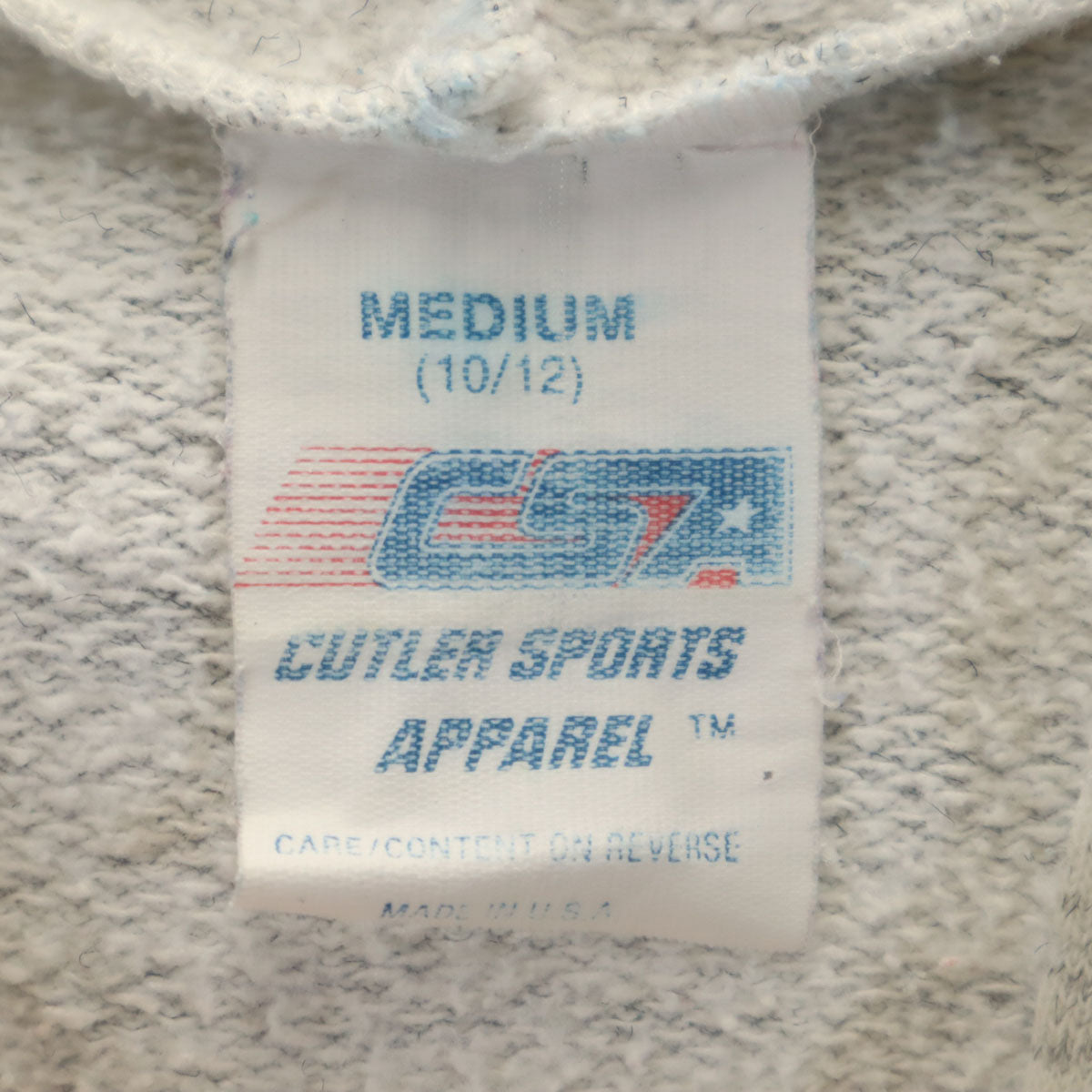 CUTLERSPORTS カトラー スポーツ 90s オールド 長袖 スウェットパーカー M グレー レディース