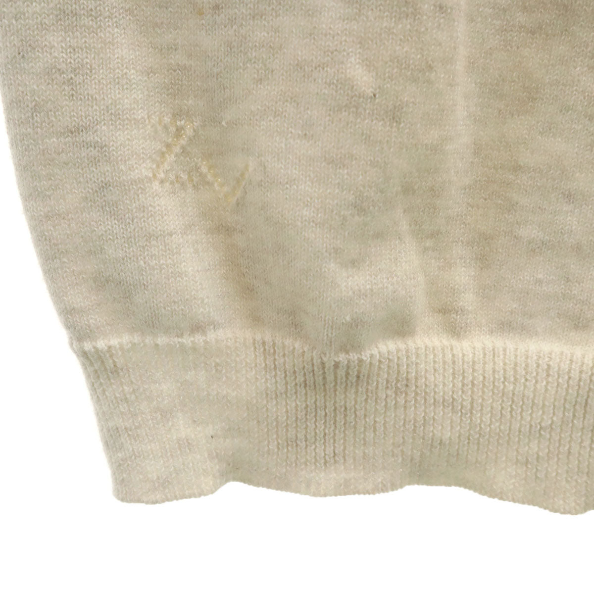 ZADIG&VOLTAIRE DELUXE ザディグエヴォルテールデラックス バック スカル 5分袖 ニットカーディガン TS ベージュ系 レディース