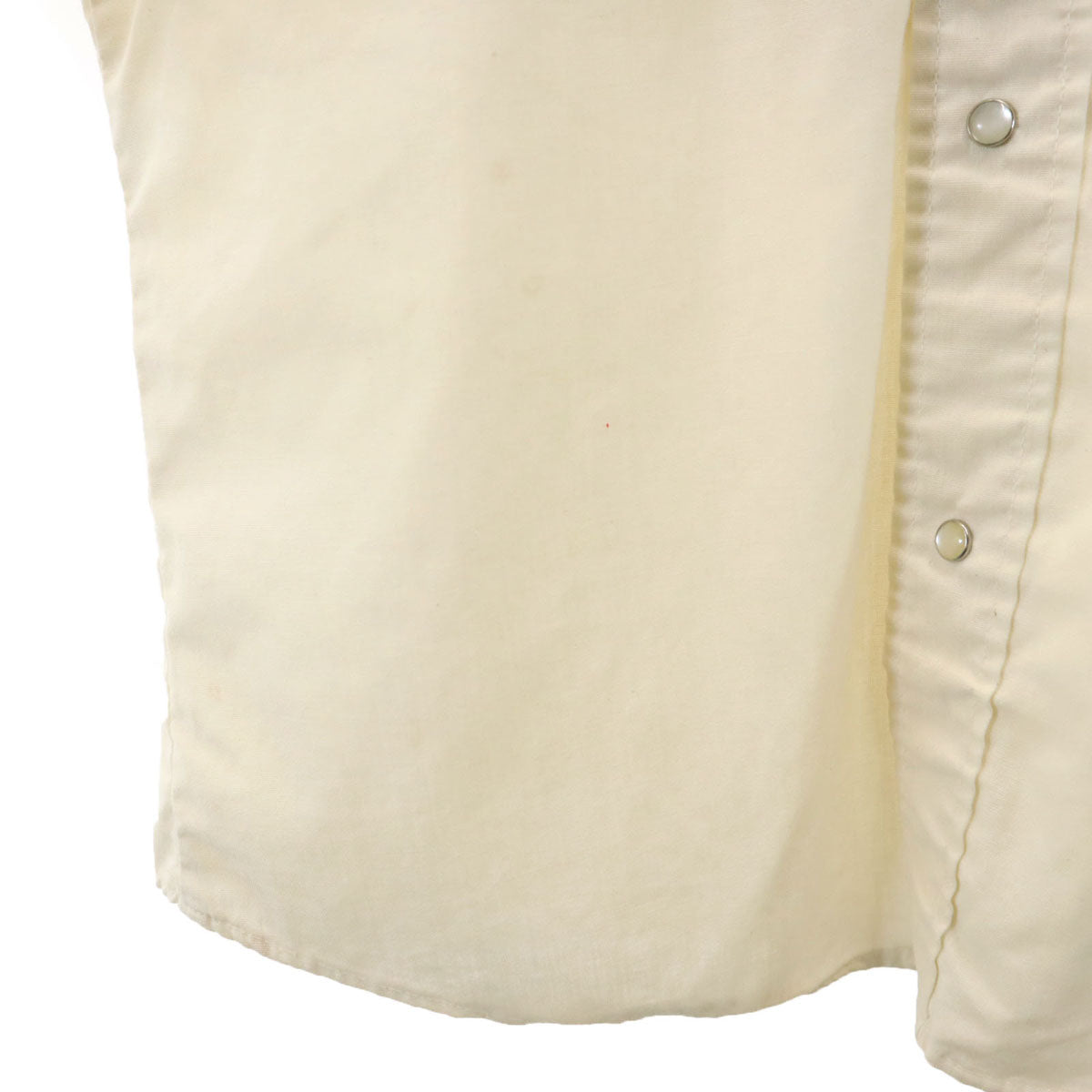 KENNINGTON ケニントン 70s ヴィンテージ 長袖 ウエスタンシャツ アイボリー メンズ