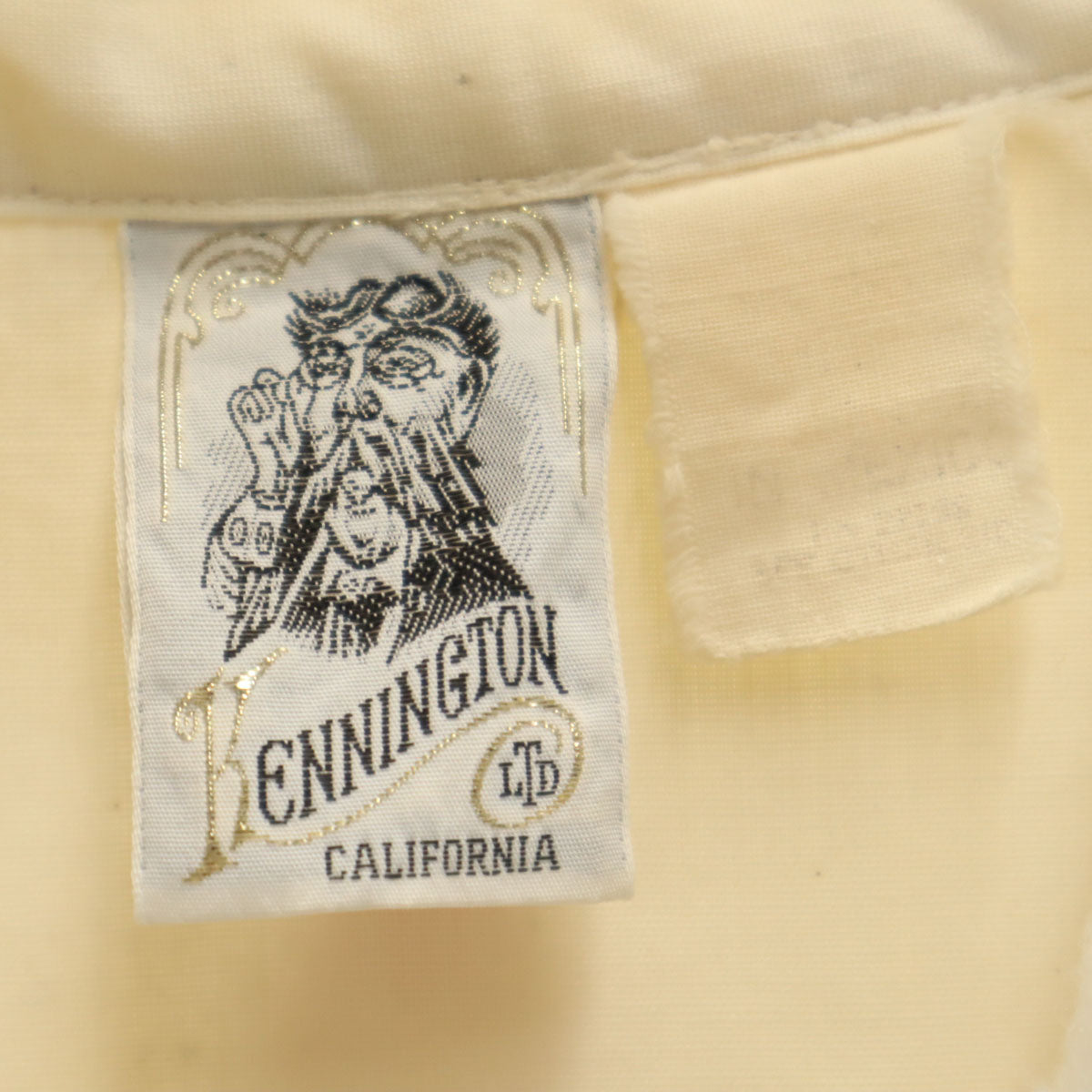 KENNINGTON ケニントン 70s ヴィンテージ 長袖 ウエスタンシャツ アイボリー メンズ