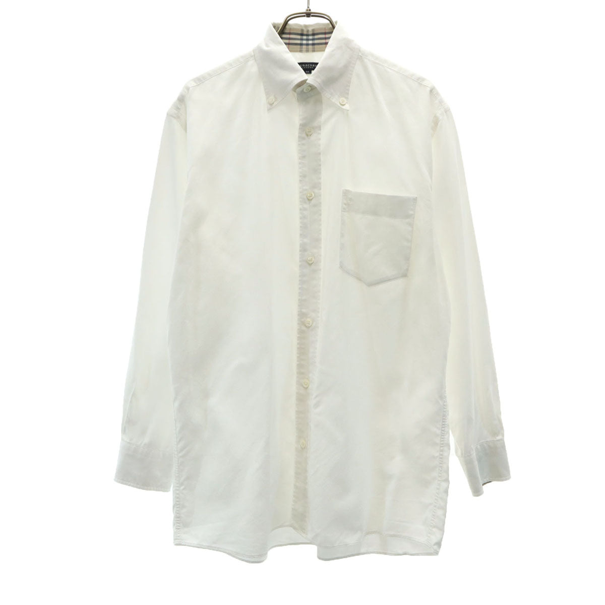BURBERRY LONDON バーバリーロンドン 長袖 ボタンダウンシャツ M ホワイト メンズ