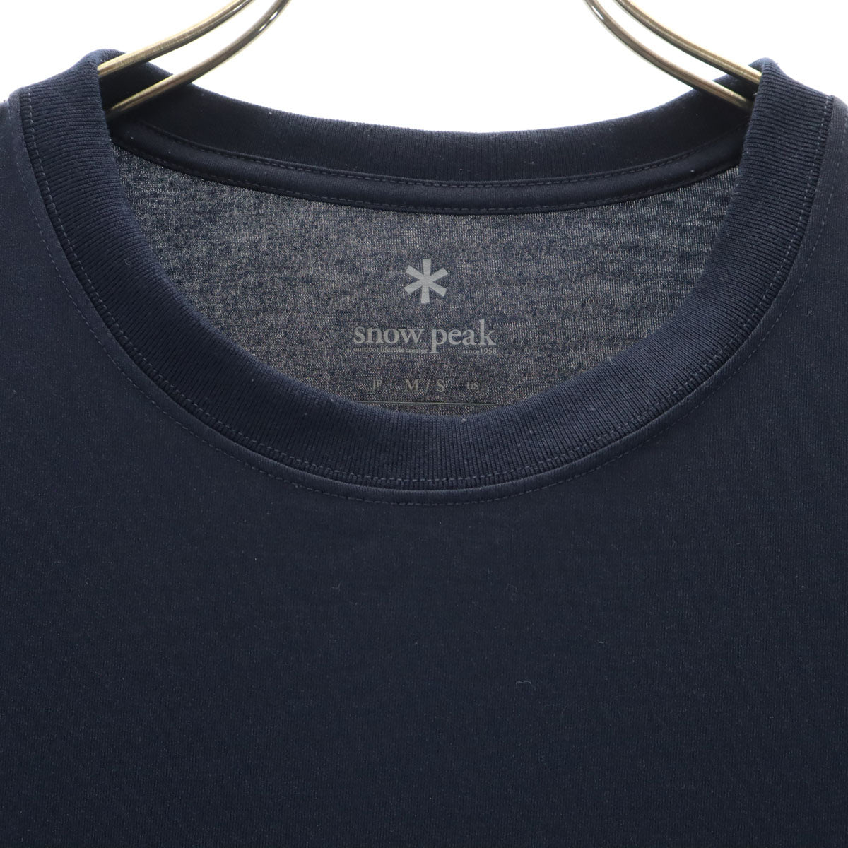 snowpeak スノーピーク 長袖 Tシャツ M ネイビー ロンT メンズ