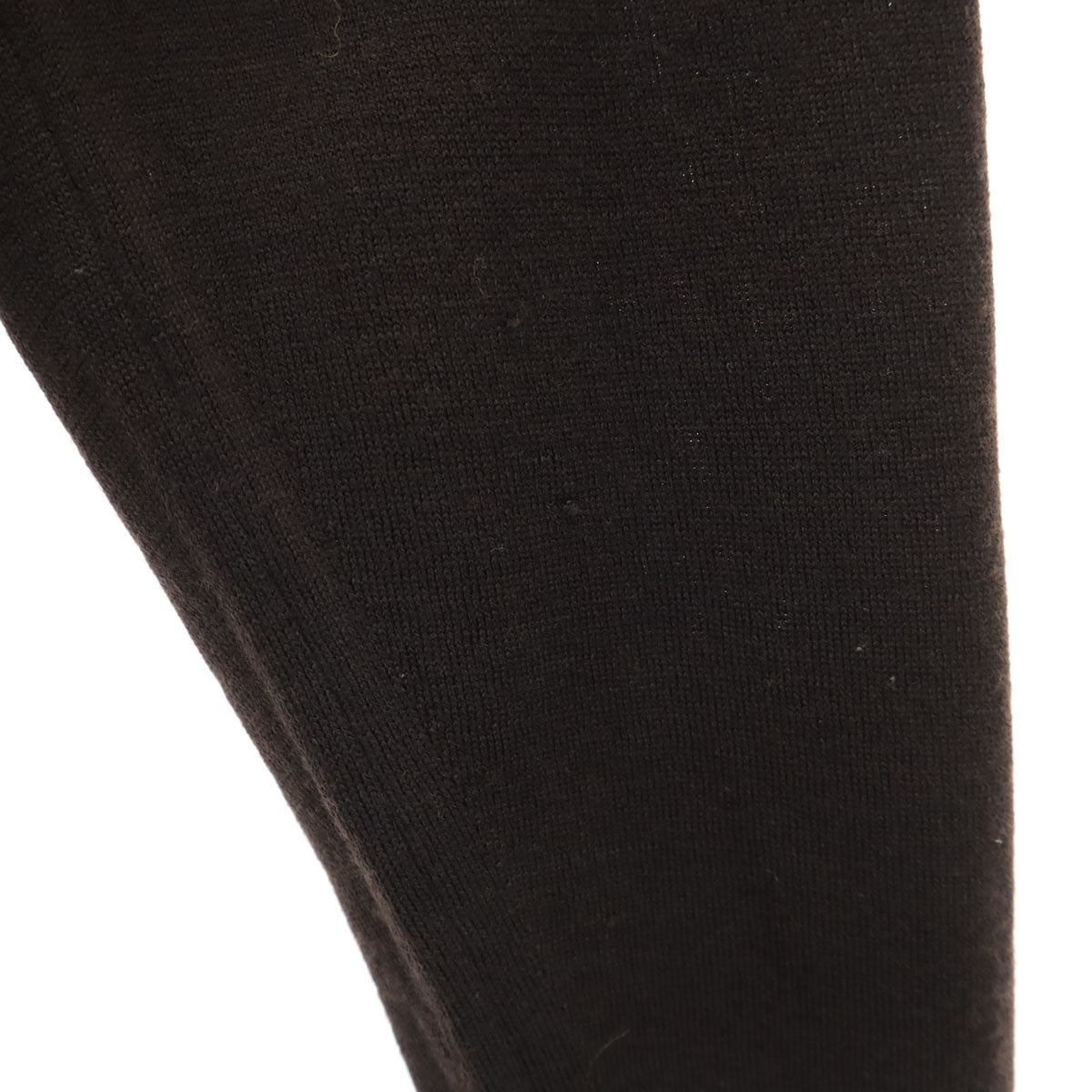 JOHN SMEDLEY ジョンスメドレー イギリス製 長袖 Vネック ニット M ダークブラウン セーター メンズ