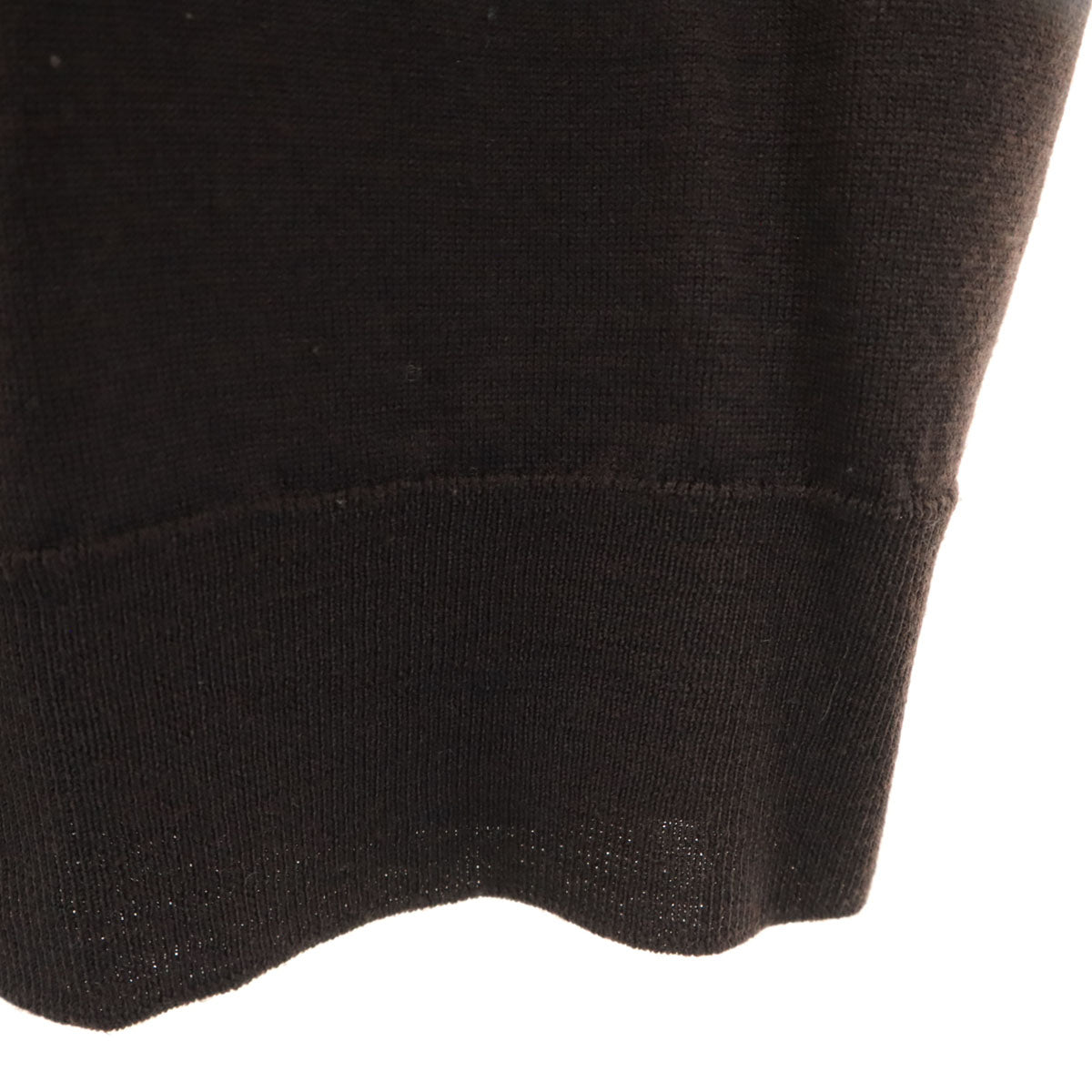 JOHN SMEDLEY ジョンスメドレー イギリス製 長袖 Vネック ニット M ダークブラウン セーター メンズ