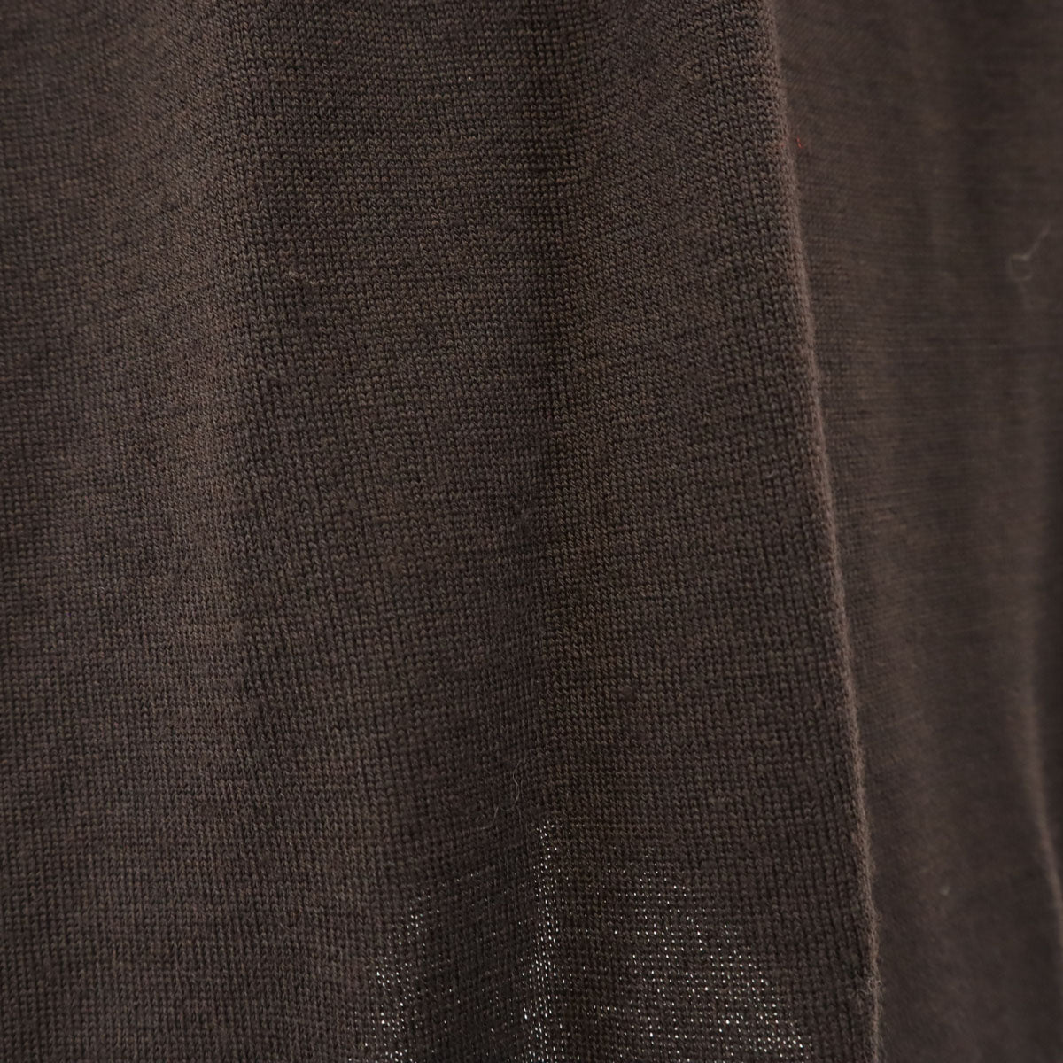 JOHN SMEDLEY ジョンスメドレー イギリス製 長袖 Vネック ニット M ダークブラウン セーター メンズ