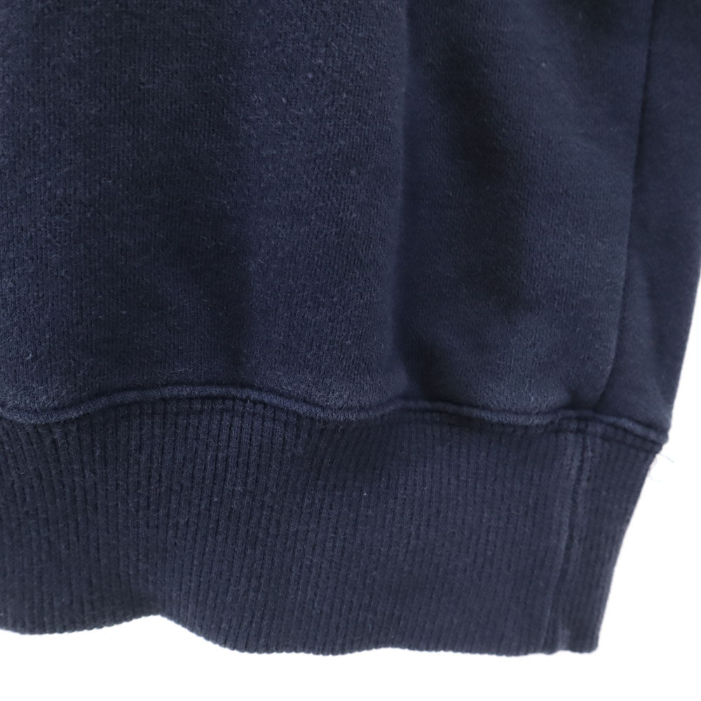 FILA フィラ 90s オールド ロゴ刺繍 長袖 スウェットパーカー S ネイビー メンズ