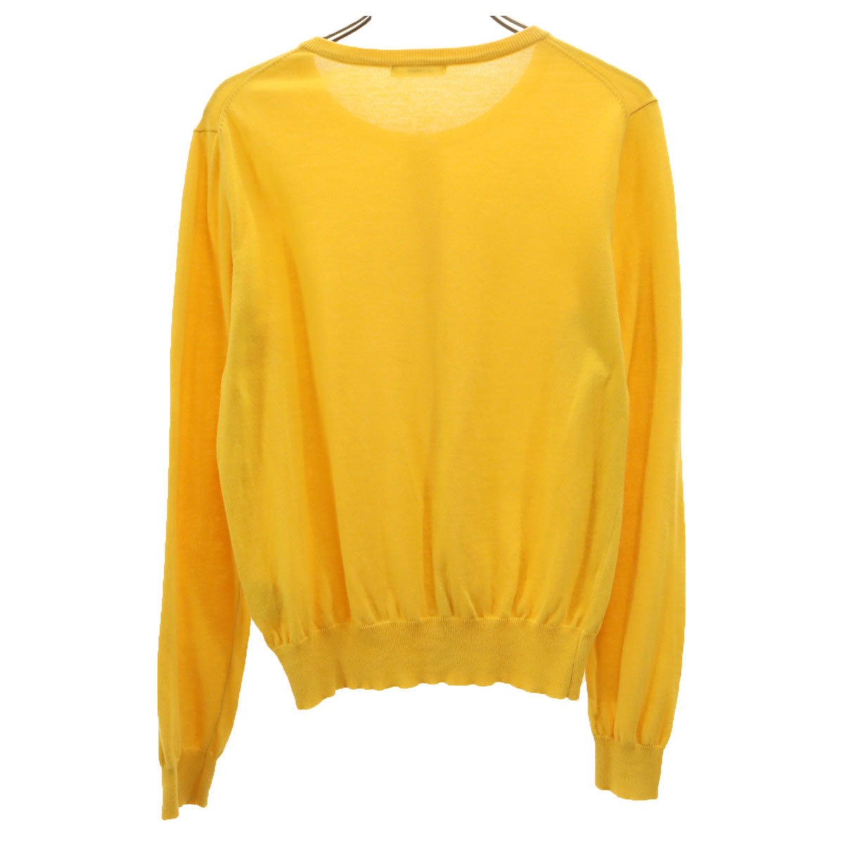 ELFORBR エルフォーブル 長袖 ニットカーディガン M イエロー レディース