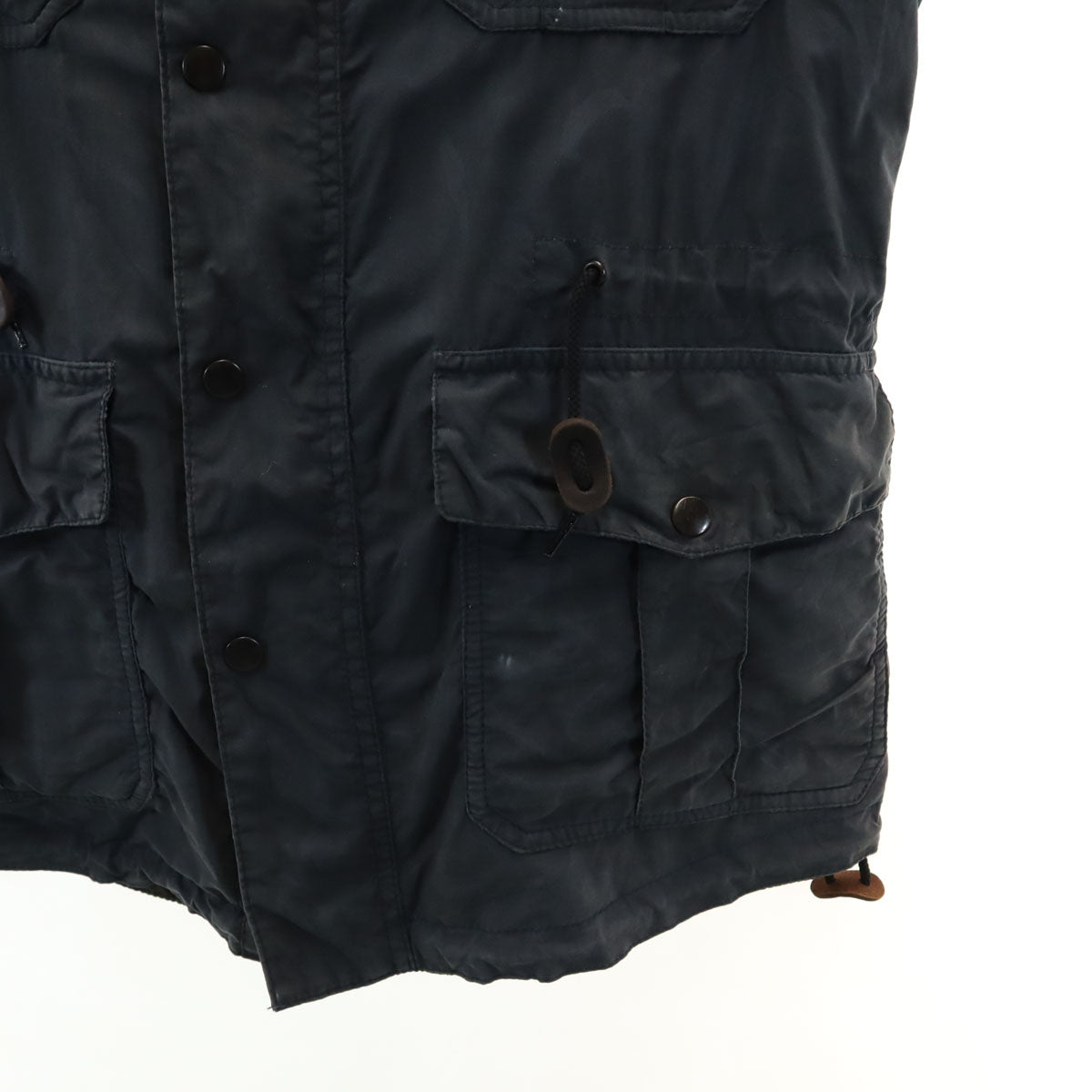 BARBOUR FOR MARGARET HOWELL バブアー フォー マーガレットハウエル コラボ イギリス製 ライトウェイト オイル ポプリン ジャケット 2 チャコール レディース