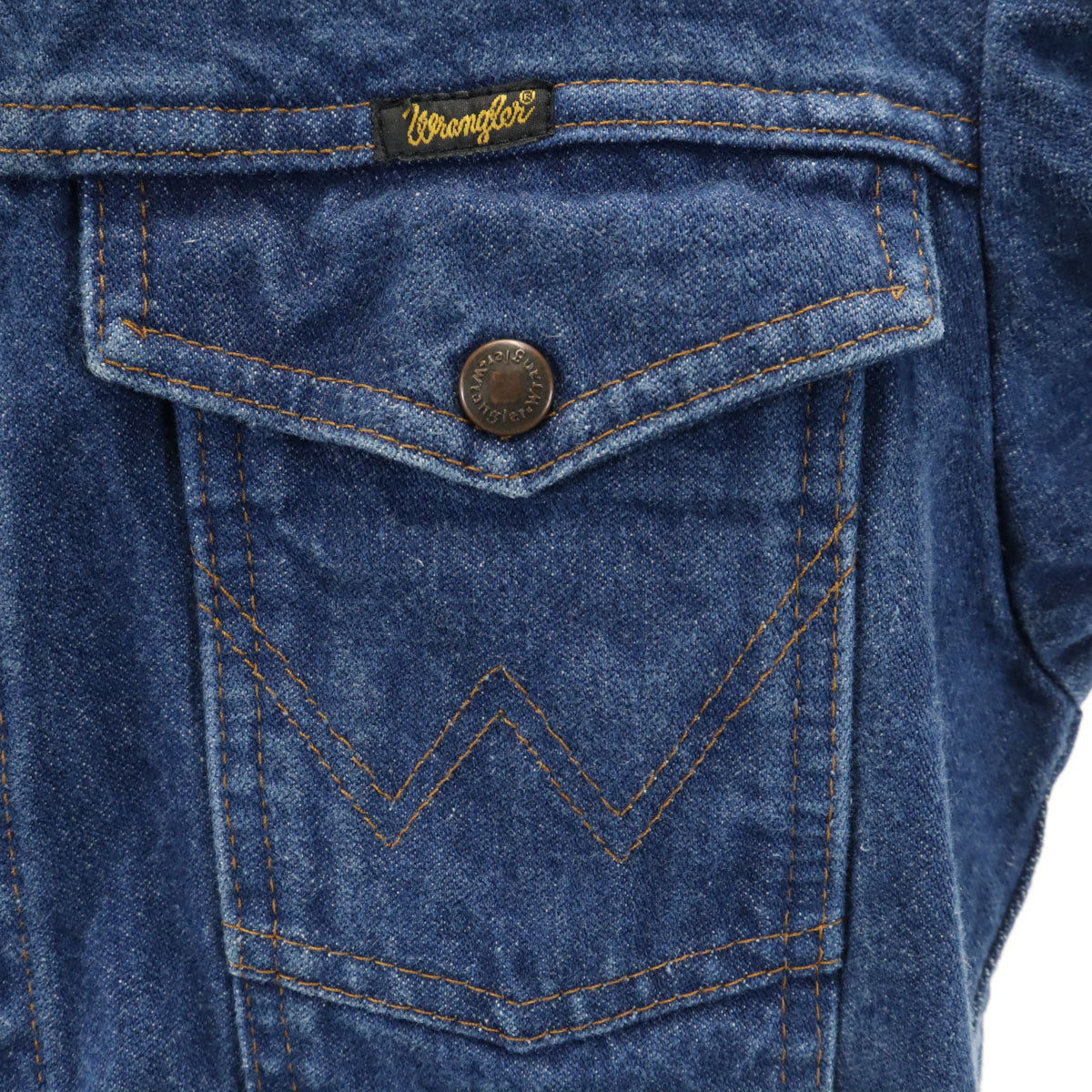 Wrangler ラングラー バック刺繍 ホースショー デニムジャケット ウォッシュブルー ジージャン トラッカー メンズ