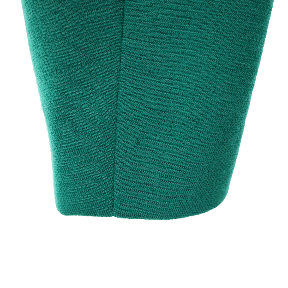 LANVIN BOUTIQUE ランバン ブティック 80s フランス製 ヴィンテージ ノーカラージャケット 38 グリーン レディース