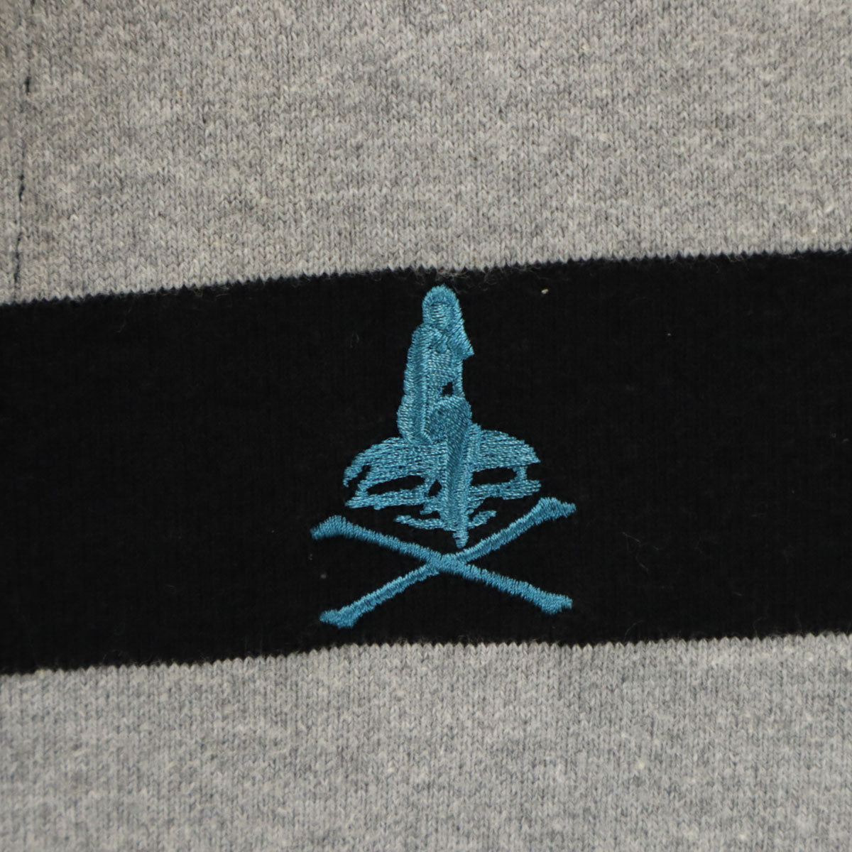 HYSTERIC ヒステリック 日本製 ボーダー柄 アンコン ジャケット S グレー ヒステリックグラマー メンズ