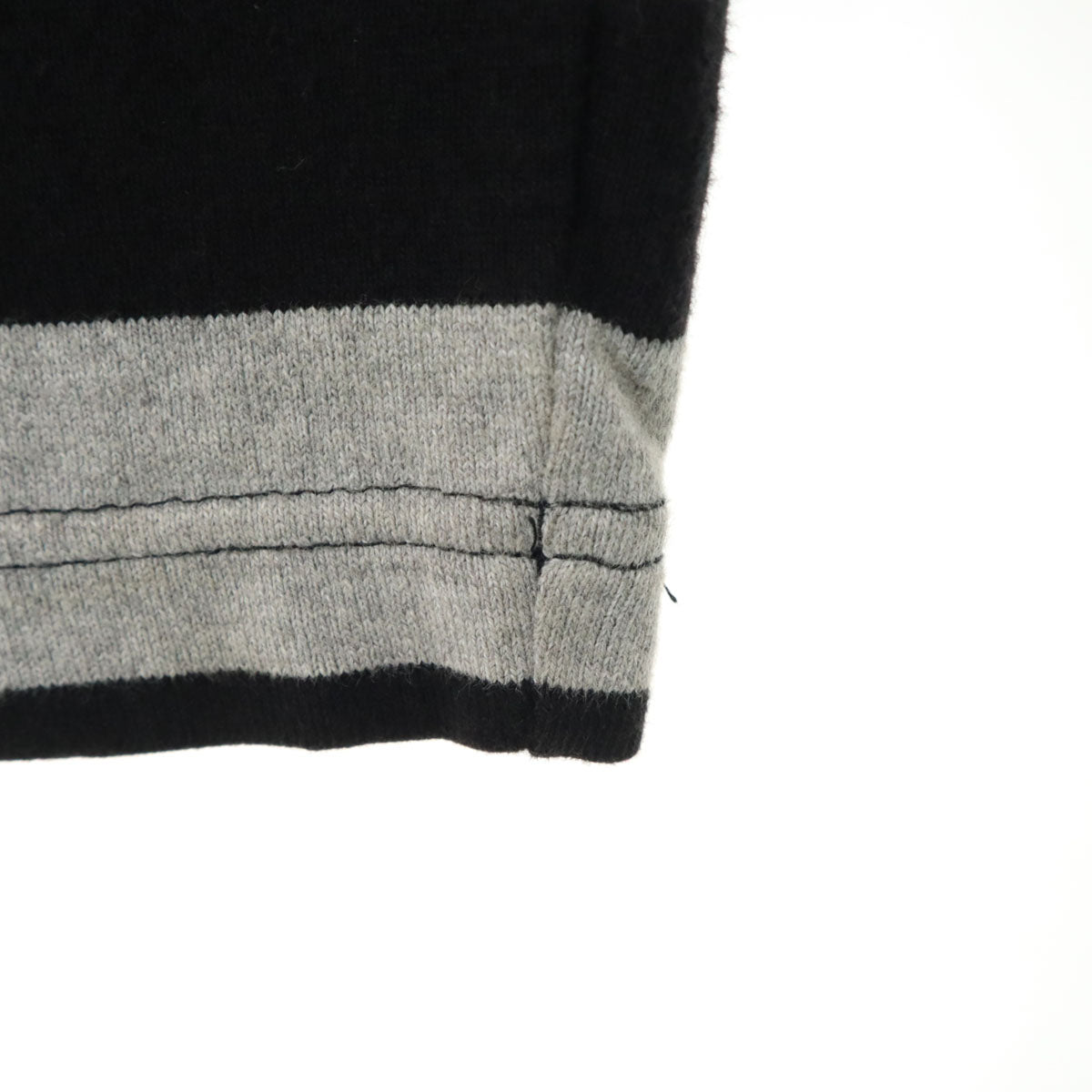 HYSTERIC ヒステリック 日本製 ボーダー柄 アンコン ジャケット S グレー ヒステリックグラマー メンズ