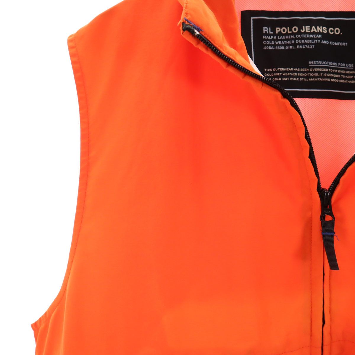 POLO JEANS ポロジーンズ ベスト M オレンジ Ralph Lauren ラルフローレン メンズ