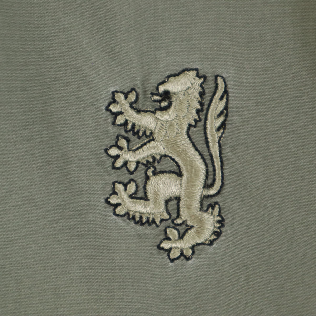 Pringle プリングル 長袖 コットンシャツ 15 1/2 オリーブ系 メンズ