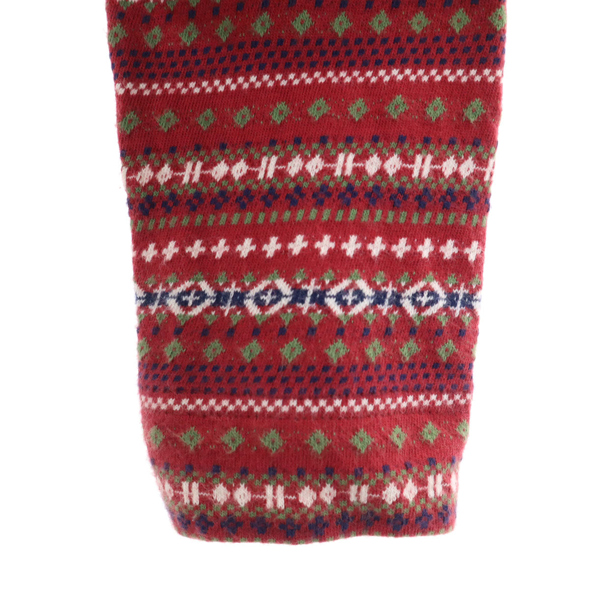 COMPOSITION by KENZO コンポジションバイケンゾー 90s オールド 総柄 長袖 ショート丈 カーディガン 38 レッド系 レディース