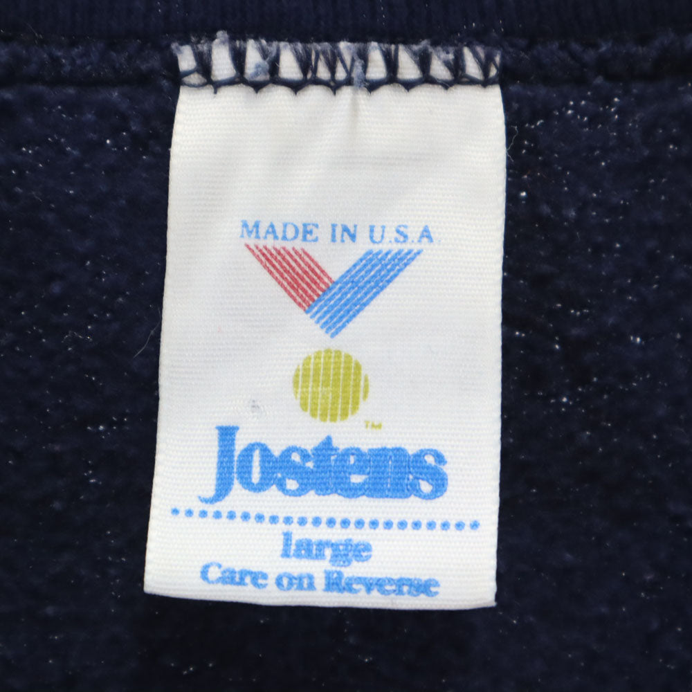 JOSTENS ジャスティンズ 90s USA製 オールド タズマニアンデビル 長袖 スウェット トレーナー L ネイビー ルーニーテューンズ メンズ