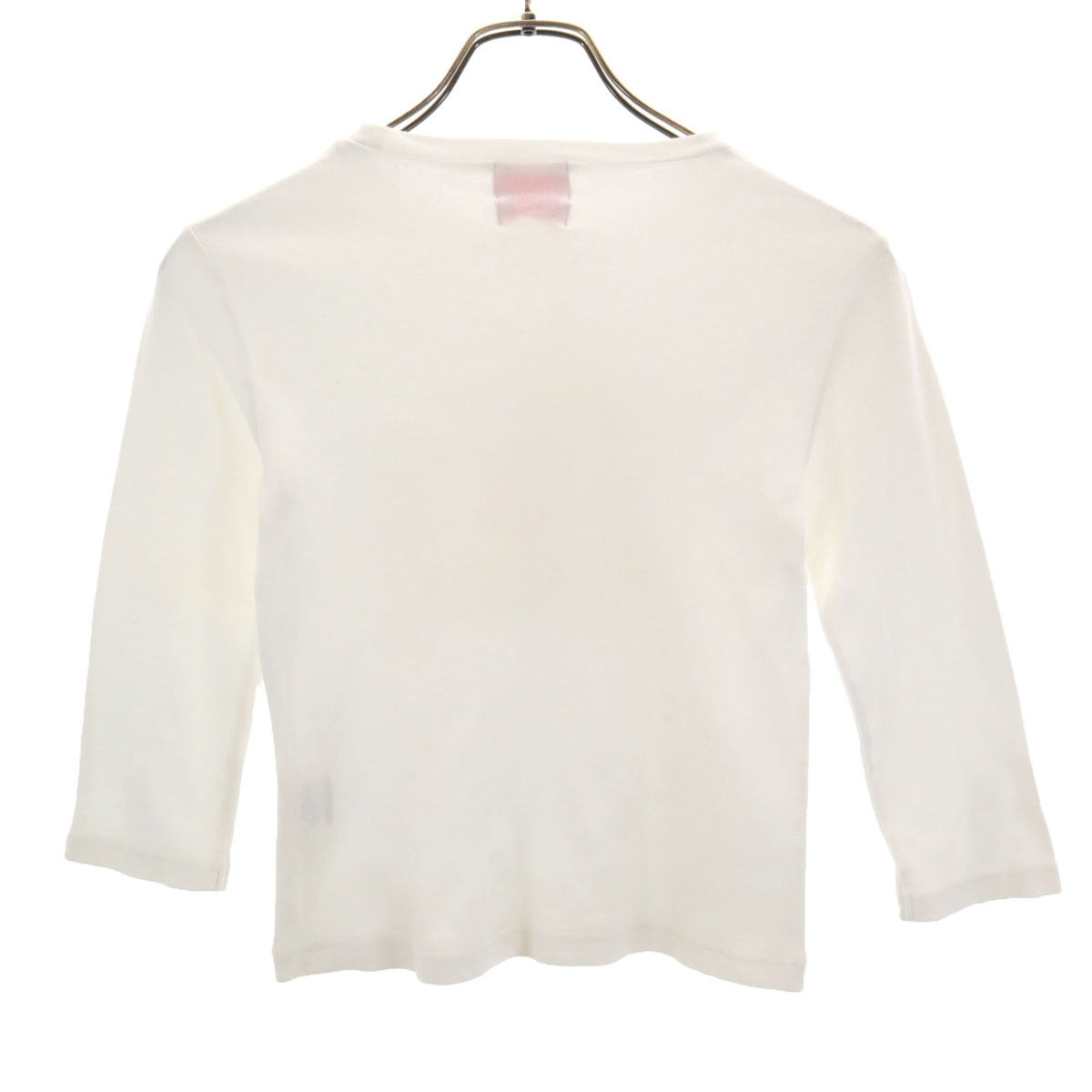 KENZO CLUB ケンゾークラブ 日本製 7分袖 Tシャツ 38 ホワイト レディース