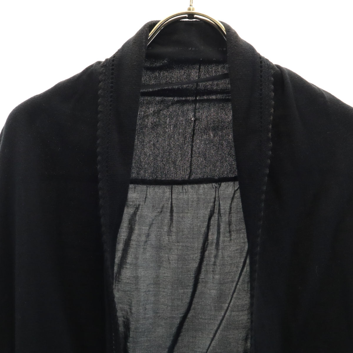 U by ungaro ユー バイ アンガロ 長袖 ニット ボレロ M ブラック レディース