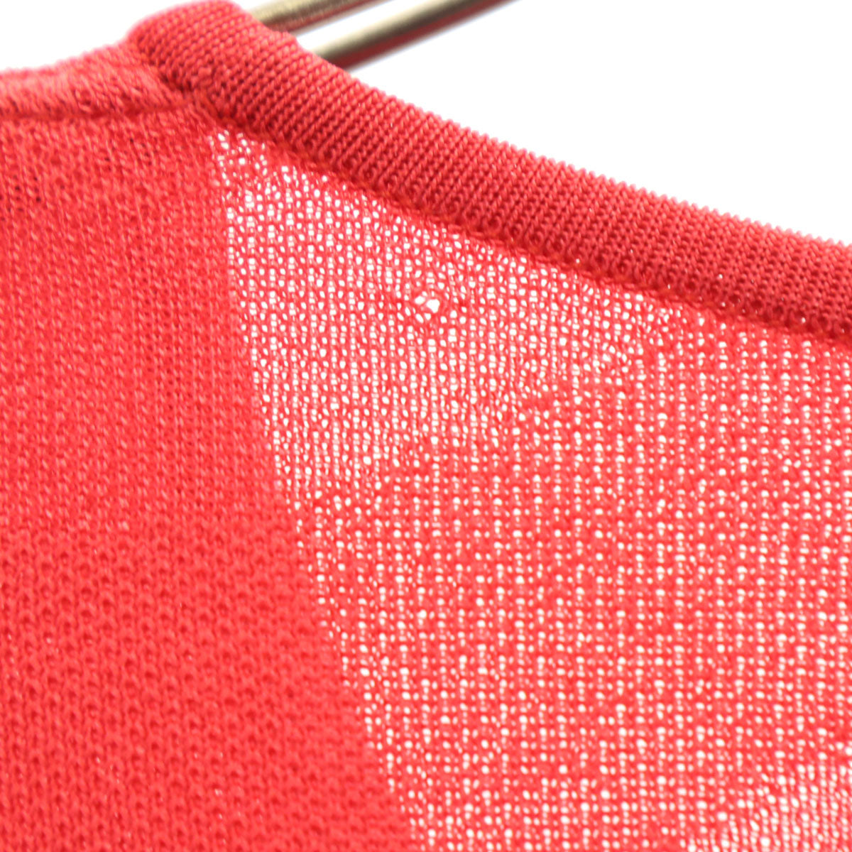 Christian Dior クリスチャンディオール 90s オールド 総柄 長袖 ニット L レッド レディース