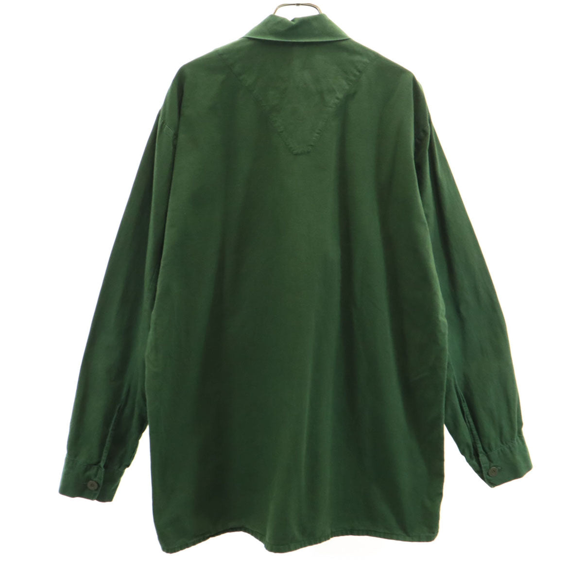 SWEDENISH ARMY スウェーデン軍 70s ヴィンテージ 長袖 M55 ロング シャツ 41 カーキ プルオーバー メンズ