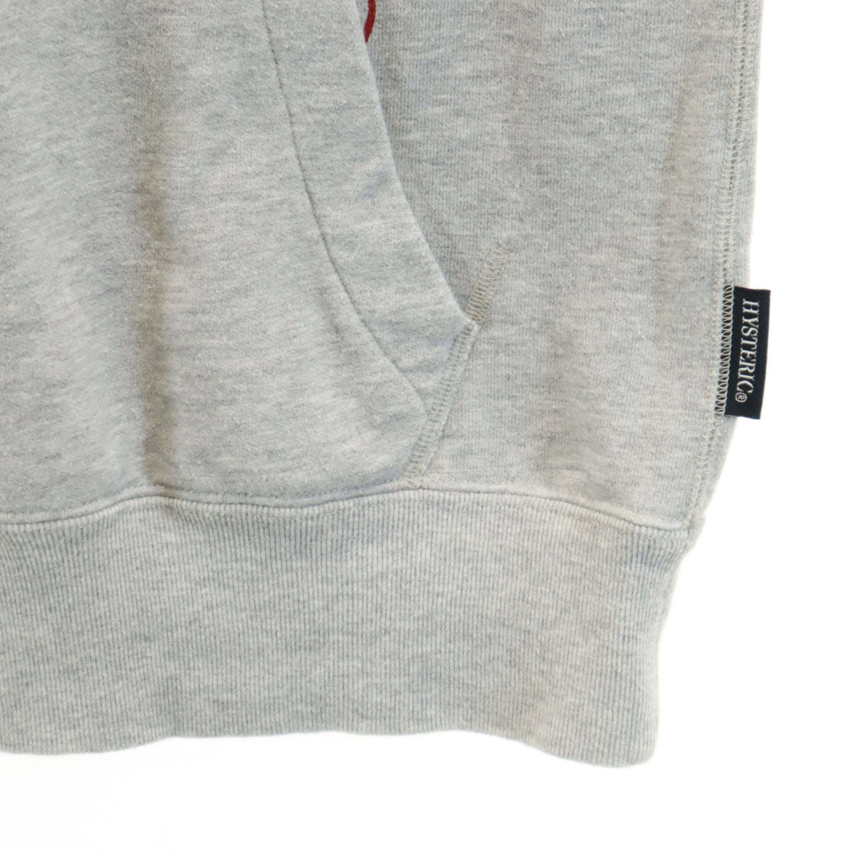 HYSTERIC GLAMOUR ヒステリックグラマー 日本製 長袖 スウェットパーカー F グレー レディース