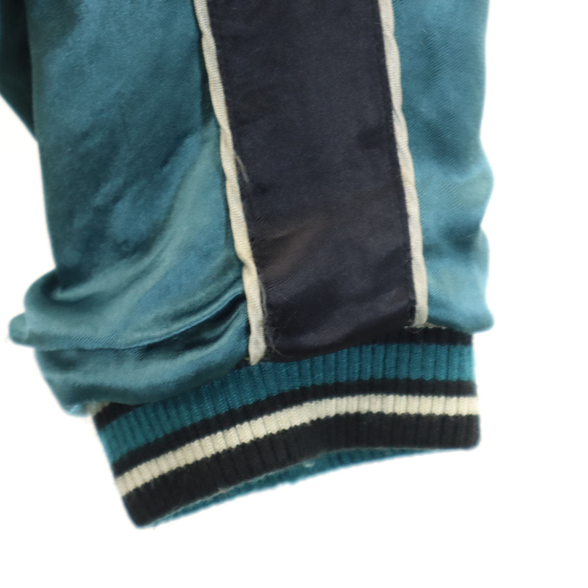 花旅楽団 ハナタビガクダン バック カエル刺繍 スカジャン L ブラック系 和柄 メンズ