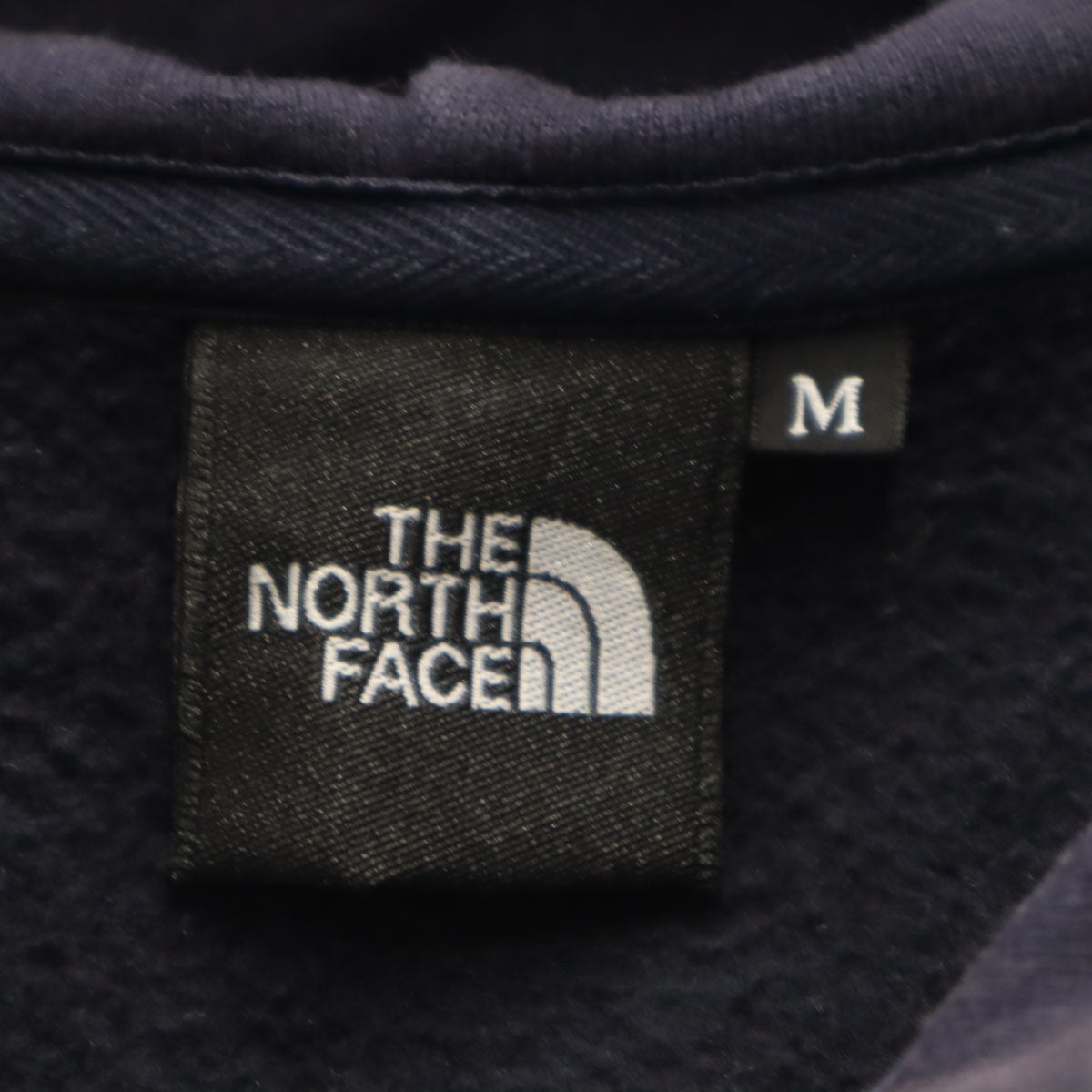 THE NORTH FACE ザノースフェイス フードビッグロゴ 長袖 ジップパーカー M ネイビー アウトドア NT62130 裏起毛 メンズ