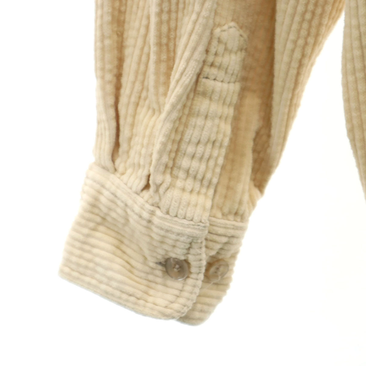 MAINSTREET BLUES 長袖 コーデュロイシャツ L ベージュ メンズ