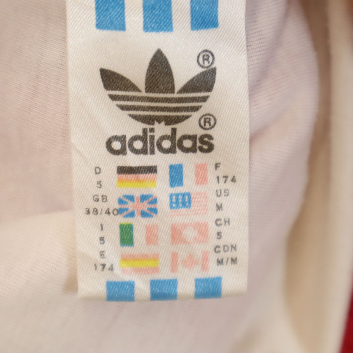 adidas アディダス 80s ヴィンテージ トラックジャケット M レッド メンズ