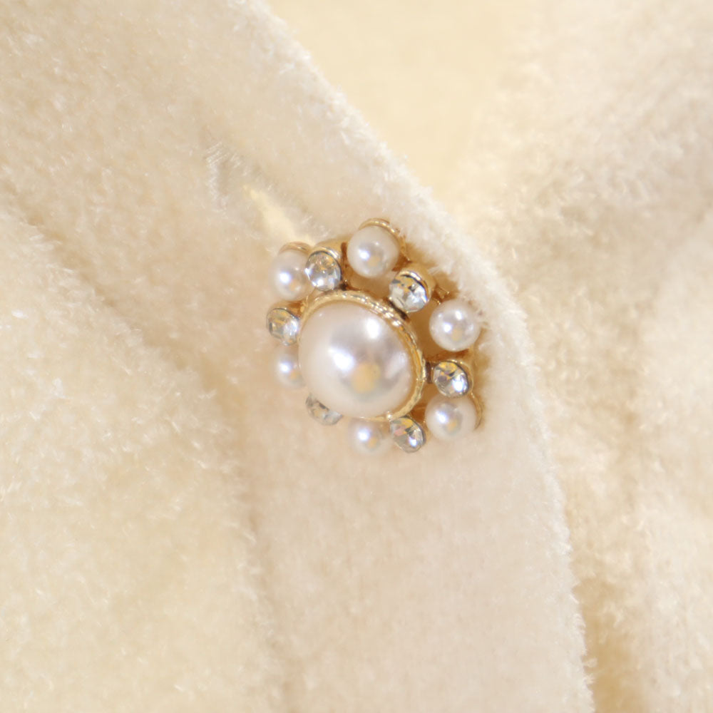 gelato pique ジェラートピケ アルフォンス・ミュシャ コラボ 長袖 フリル カーディガン F ベージュ x Mucha PWNT232048 レディース