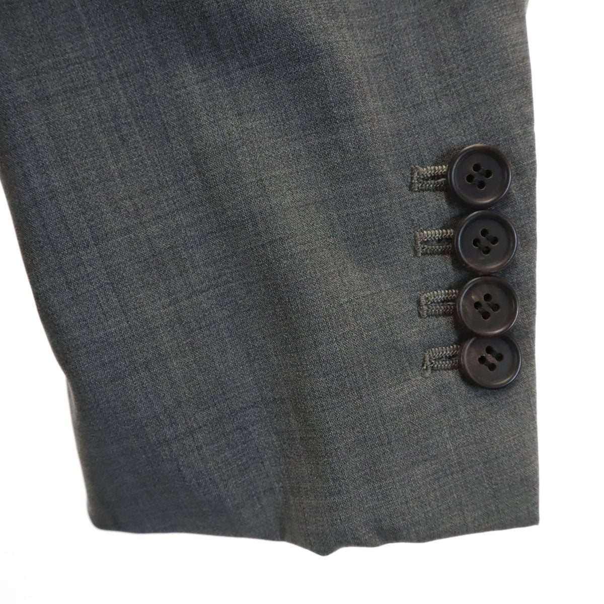 PRADA プラダ イタリア製 ウール テーラードジャケット 48 グレー メンズ