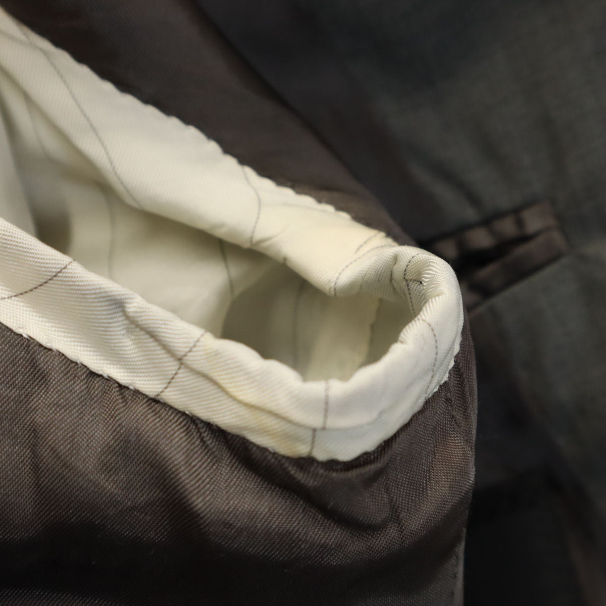 PRADA プラダ イタリア製 ウール テーラードジャケット 48 グレー メンズ