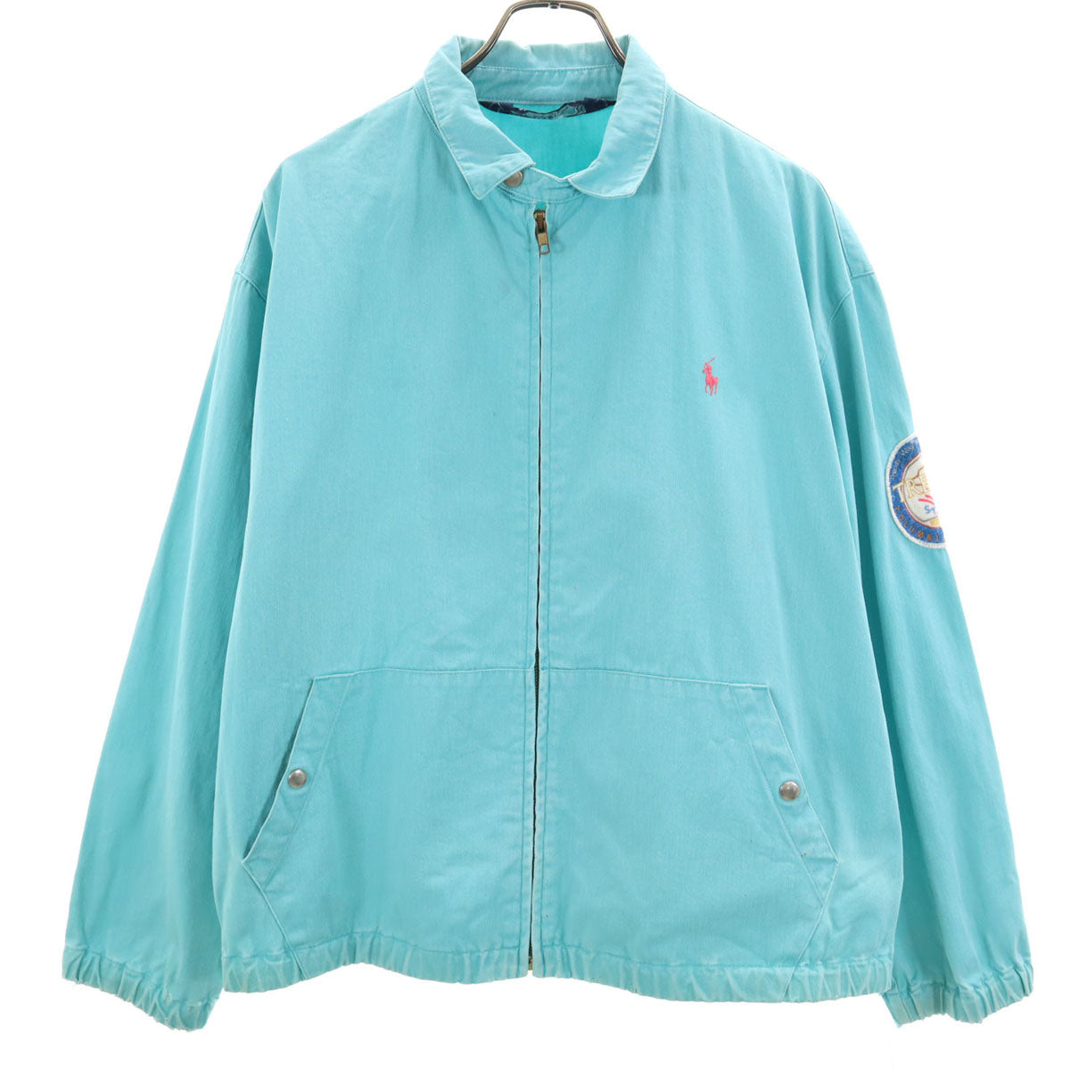 Polo by Ralph Lauren ポロバイラルフローレン 80s 90s オールド ジップジャケット M ブルー系 メンズ