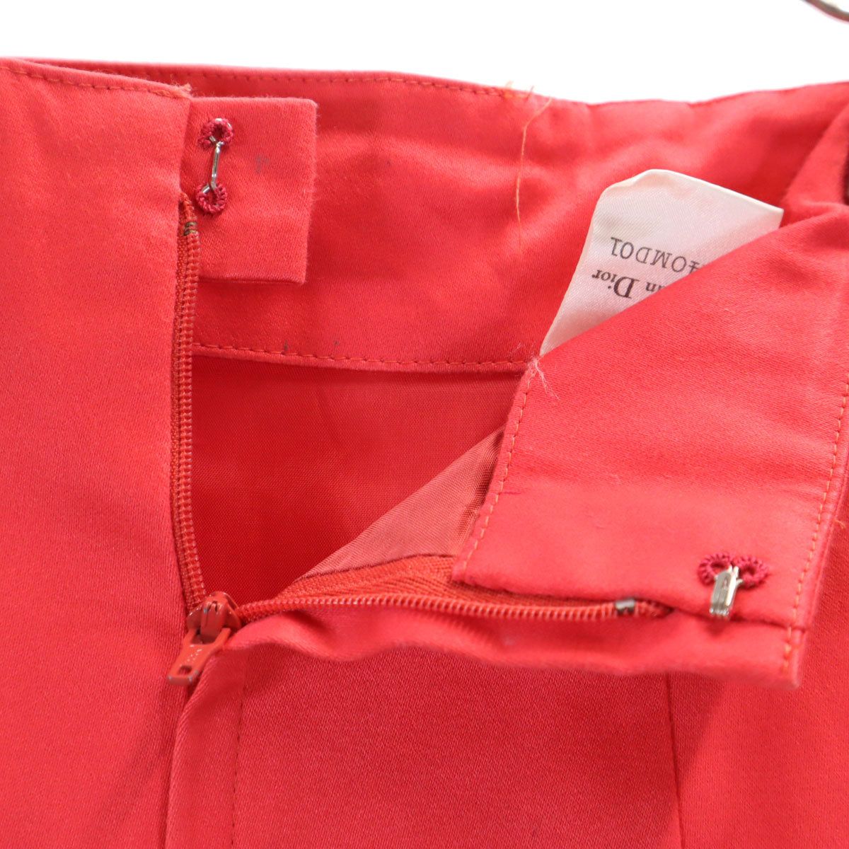 Christian Dior PRET-A-PORTER クリスチャンディオール プレタポルテ 90s オールド カジュアル スカートスーツ 上下 セットアップ 9 レッド レディース