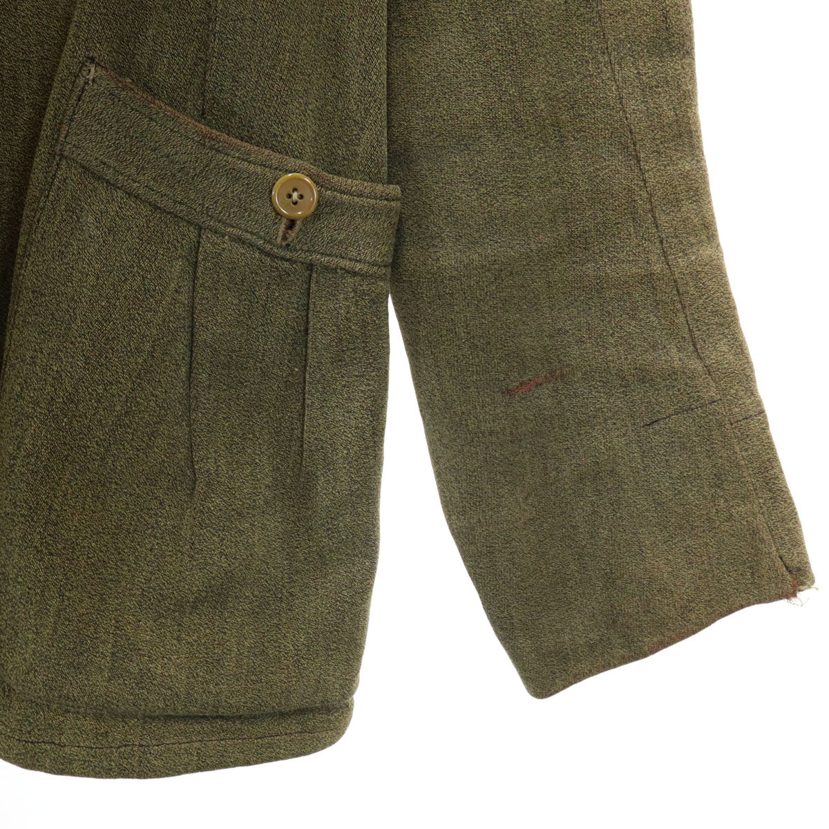 60s ヴィンテージ サファリジャケット 上下 セットアップ カーキ系 メンズ