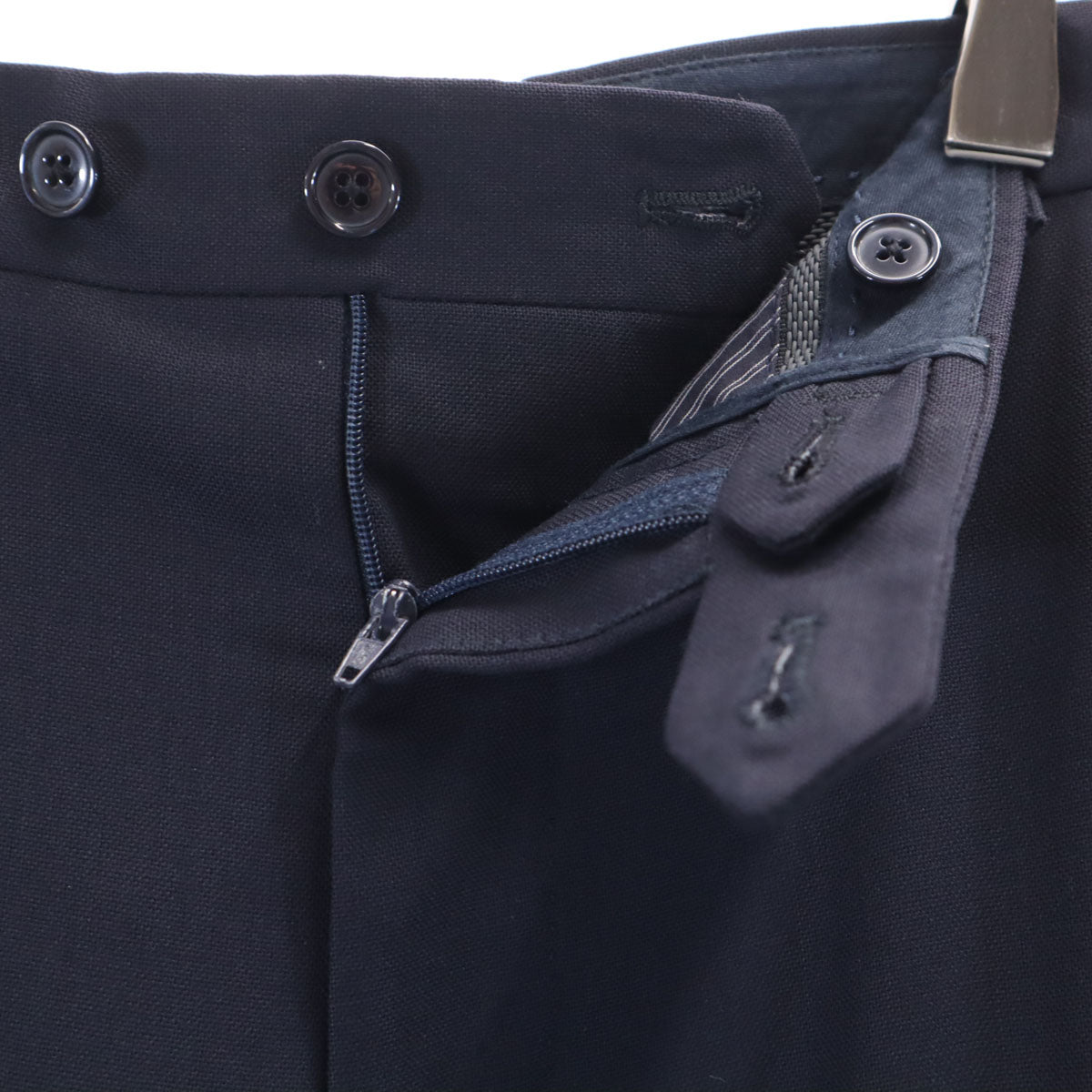 LARDINI ラルディーニ イタリア製 シングル スーツ 上下 セットアップ 46 濃紺 メンズ