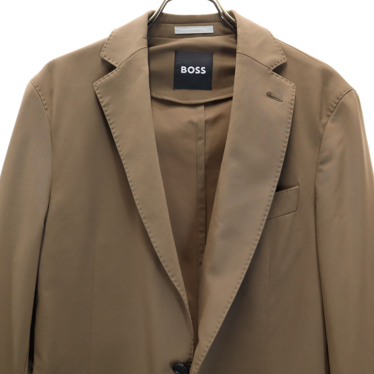 BOSS ボス カジュアル スーツ 上下 セットアップ 44 ブラウン イージー ストレッチ メンズ