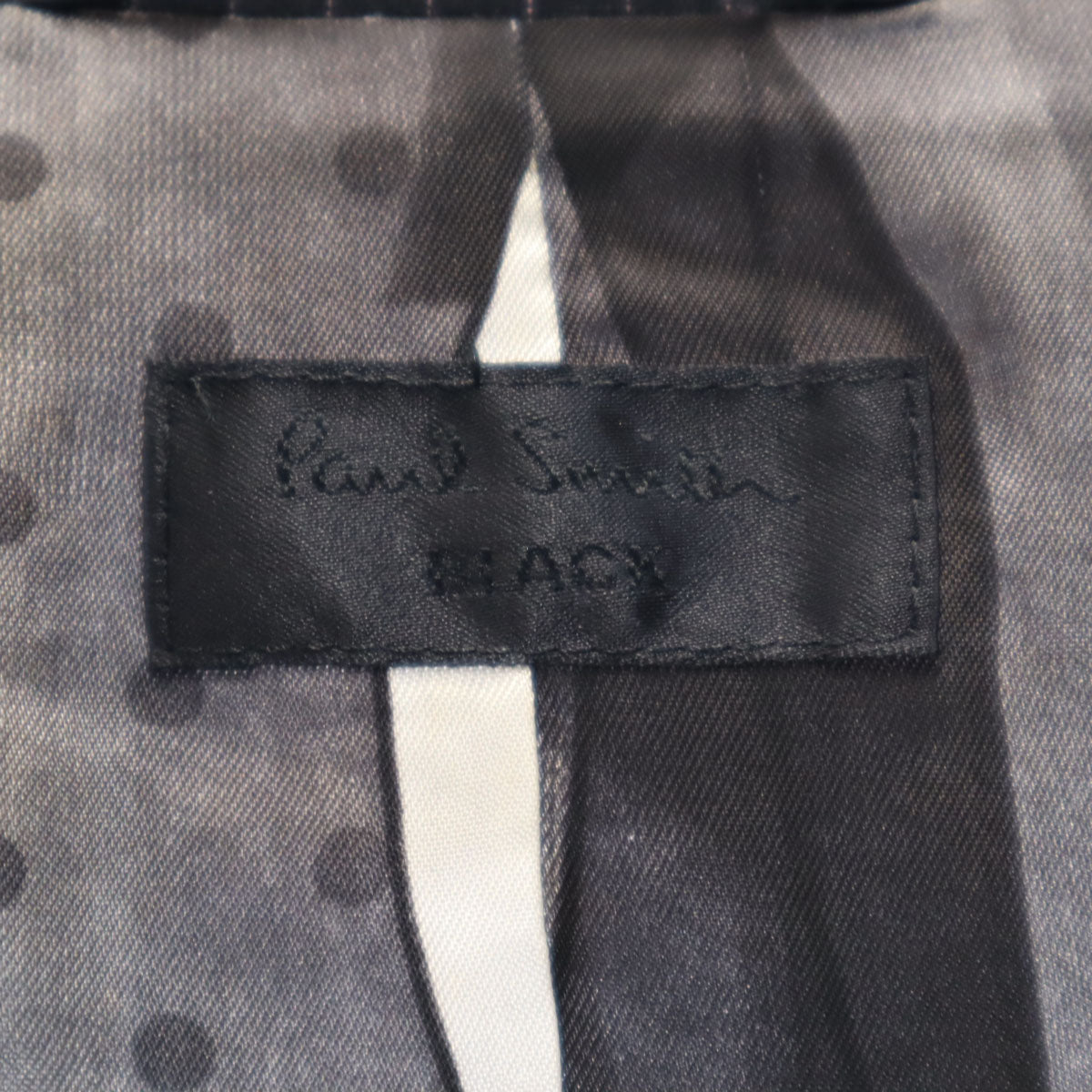 Paul Smith BLACK ポールスミス ブラック ストライプ柄 パンツスーツ 上下 セットアップ 38/40 チャコールグレー レディース